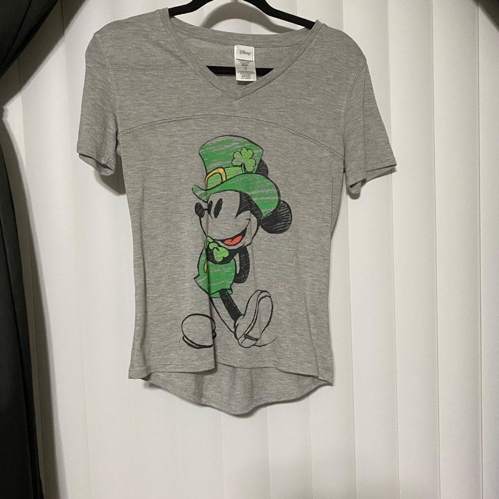 Disney Irish Mickey Mouse v neck t-shirt